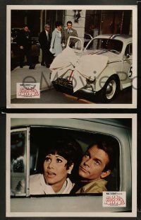 5j273 LOVE BUG 8 LCs '69 Disney, Dean Jones & Michele Lee, Volkswagen Beetle race car Herbie!