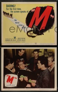 5j278 M 8 LCs '51 Joseph Losey, David Wayne & Raymond Burr in the most gripping film noir!
