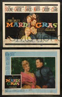5j285 MARDI GRAS 8 LCs '58 Pat Boone, Christine Carere, Tommy Sands, Sheree North!