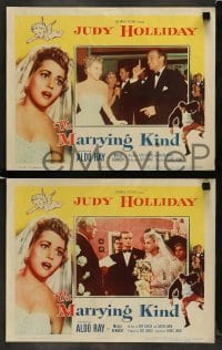 5j287 MARRYING KIND 8 LCs '52 pretty bride Judy Holliday, Aldo Ray, directed by George Cukor!