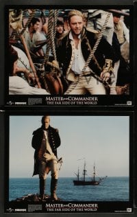 5j010 MASTER & COMMANDER 10 LCs '03 Russell Crowe, Paul Bettany, Peter Weir, Far Side of the World!