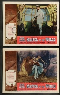5j290 MASTER OF THE WORLD 8 LCs '61 Jules Verne, Vincent Price, Charles Bronson, great images!