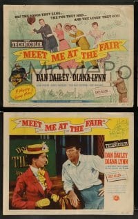 5j294 MEET ME AT THE FAIR 8 LCs '53 Dan Dailey, Diana Lynn, Scatman Crothers, great musical images!