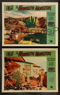5j639 MONOLITH MONSTERS 6 LCs '57 Grant Williams, Lola Albright, cool sci-fi horror images!