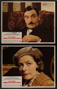 5j307 MURDER ON THE ORIENT EXPRESS 8 LCs '74 Lauren Bacall, from Agatha Christie novel!