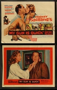 5j311 MY GUN IS QUICK 8 LCs '57 Mickey Spillane, Whitney Blake tends to Robert Bray as Mike Hammer!