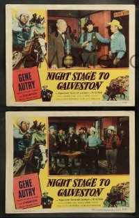 5j721 NIGHT STAGE TO GALVESTON 5 LCs '52 great images of Gene Autry & Champion, Thurston Hall!