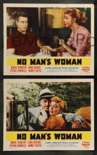 5j644 NO MAN'S WOMAN 6 LCs '55 great images of John Archer, sexy bad girl Marie Windsor!
