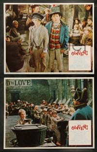 5j331 OLIVER 8 LCs R72 Mark Lester in the title role, Ron Moody, Jack Wild, directed by Carol Reed