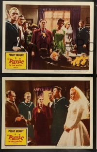 5j808 PANIC IN THE PARLOR 4 LCs '56 sexy Shirley Eaton, Peggy Mount, Ronald Lewis!