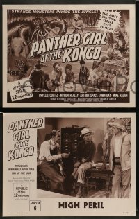 5j809 PANTHER GIRL OF THE KONGO 4 chapter 6 LCs '55 Phyllis Coates, Republic serial, High Peril!