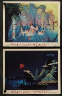 5j882 PETER PAN 3 LCs '53 Walt Disney animated cartoon fantasy classic, great images!
