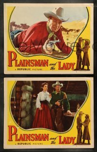 5j814 PLAINSMAN & THE LADY 4 LCs '46 Wild Bill Elliott & Red Barry, Ralston, Pony Express!