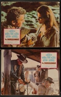 5j370 PROFESSIONALS 8 LCs '66 Burt Lancaster & Lee Marvin, Claudia Cardinale, Brooks, Strode!