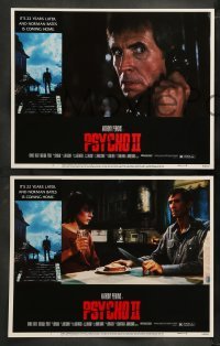 5j372 PSYCHO II 8 LCs '83 Anthony Perkins as Norman Bates, Vera Miles, Meg Tilly, horror sequel!