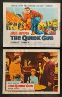 5j377 QUICK GUN 8 LCs '64 cowboy Audie Murphy in the raw rampaging fury of the West!