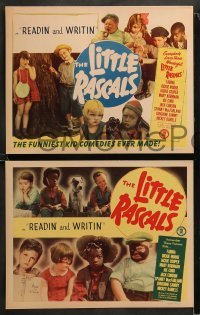 5j820 READIN' & WRITIN' 4 LCs R51 Little Rascals, great images of Our Gang kids with Pete the Pup!