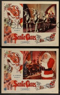 5j399 SANTA CLAUS 8 LCs '60 wonderful surreal Christmas images, enchanting world of make-believe!
