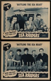 5j885 SEA RAIDERS 3 chapter 9 LCs '41 Dead End Kids & Little Tough Guys, Battling the Sea Beast!