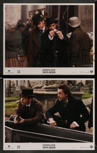 5j409 SHERLOCK HOLMES 8 LCs '09 Guy Ritchie directed, Robert Downey Jr. as Holmes, Jude Law!