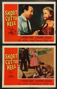 5j412 SHORT CUT TO HELL 8 LCs '57 Robert Ivers, Georgann Johnson, directed by James Cagney!