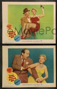 5j653 STOP YOU'RE KILLING ME 6 LCs '53 Damon Runyon, Broderick Crawford, sexy Claire Trevor!