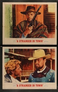 5j570 STRANGER IN TOWN 7 LCs '68 Luigi Vanzi spaghetti western, Tony Anthony, Frank Wolff!