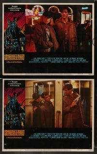 5j433 STREETS OF FIRE 8 LCs '84 Michael Pare, Diane Lane, rock 'n' roll, directed by Walter Hill!