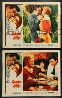 5j435 SUMMER & SMOKE 8 LCs '61 Laurence Harvey & Geraldine Page, Tennessee Williams' play!