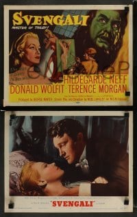 5j438 SVENGALI 8 LCs '55 sexy Hildegarde Neff was a slave to the will of crazy Donald Wolfit!
