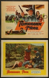 5j454 TOMAHAWK TRAIL 8 LCs '57 Chuck Connors made the stand that saved the Frontier!