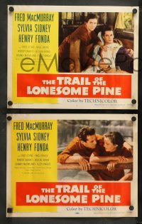 5j458 TRAIL OF THE LONESOME PINE 8 LCs R55 art of Sylvia Sidney, Henry Fonda, Fred MacMurray!