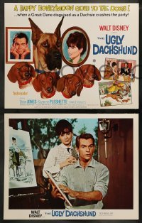 5j024 UGLY DACHSHUND 9 LCs '66 Walt Disney, Dean Jones & Suzanne Pleshette + cute dogs!