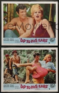 5j468 UP TO HIS EARS 8 LCs '66 Jean-Paul Belmondo & sexiest Ursula Andress, de Broca!