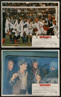 5j834 VICTORY 4 LCs '81 John Huston, soccer players Sylvester Stallone, Michael Caine & Pele!