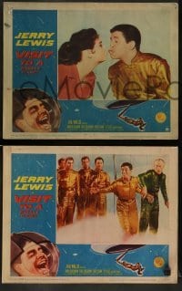 5j476 VISIT TO A SMALL PLANET 8 LCs '60 wacky alien Jerry Lewis, Joan Blackman, sci-fi comedy!