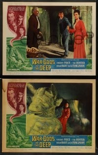 5j479 WAR-GODS OF THE DEEP 8 LCs '65 Vincent Price, Tab Hunter, Tomlinson, gorgeous Susan Hart!