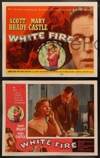 5j491 WHITE FIRE 8 LCs '53 the payoff was a kiss-off & a fortune in diamonds!