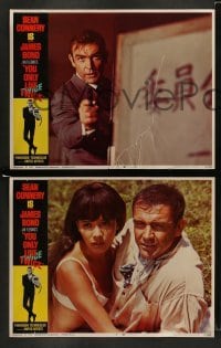 5j506 YOU ONLY LIVE TWICE 8 LCs '67 great images of Sean Connery as super-spy James Bond 007!