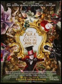 5k581 ALICE THROUGH THE LOOKING GLASS advance French 1p '16 Disney, Lewis Carroll, Wasikowska, Depp
