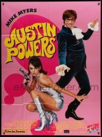5k598 AUSTIN POWERS: INT'L MAN OF MYSTERY French 1p '97 Mike Myers & sexy Elizabeth Hurley!