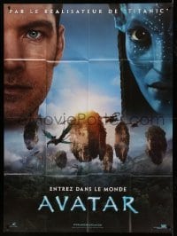 5k601 AVATAR teaser French 1p '09 James Cameron, great montage of Worthington, Zoe Saldana & cast!