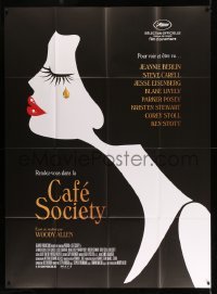 5k641 CAFE SOCIETY French 1p '16 Woody Allen, Eisenberg, Stewart, Lively, art of crying woman!