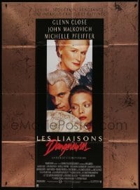 5k667 DANGEROUS LIAISONS French 1p '89 Glenn Close, John Malkovich, Michelle Pfeiffer
