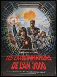 5k713 EXTERMINATORS OF THE YEAR 3000 French 1p '84 cool sci-fi art by Enzo Sciotti & Cenci!