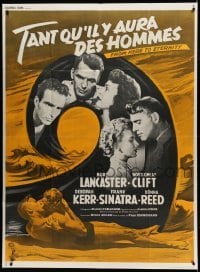 5k729 FROM HERE TO ETERNITY French 1p R60s Lancaster, Kerr, Sinatra & Clift, different montage!