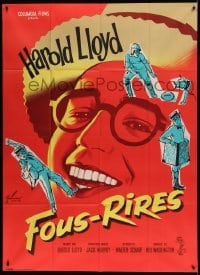 5k732 FUNNY SIDE OF LIFE French 1p '63 different Grinsson artwork of Harold Lloyd, compilation!