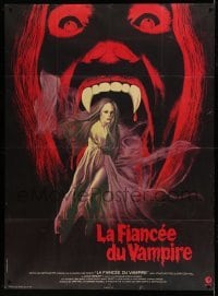 5k748 HOUSE OF DARK SHADOWS French 1p '71 great completely different vampire art by Bussenko!