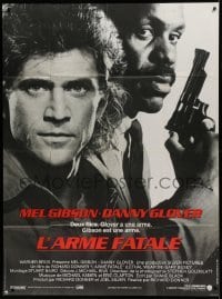 5k797 LETHAL WEAPON French 1p '87 by director Richard Donner, Mel Gibson, Danny Glover!