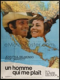 5k803 LOVE IS A FUNNY THING French 1p '70 Claude Lelouch, Jean-Paul Belmondo, Annie Girardot!